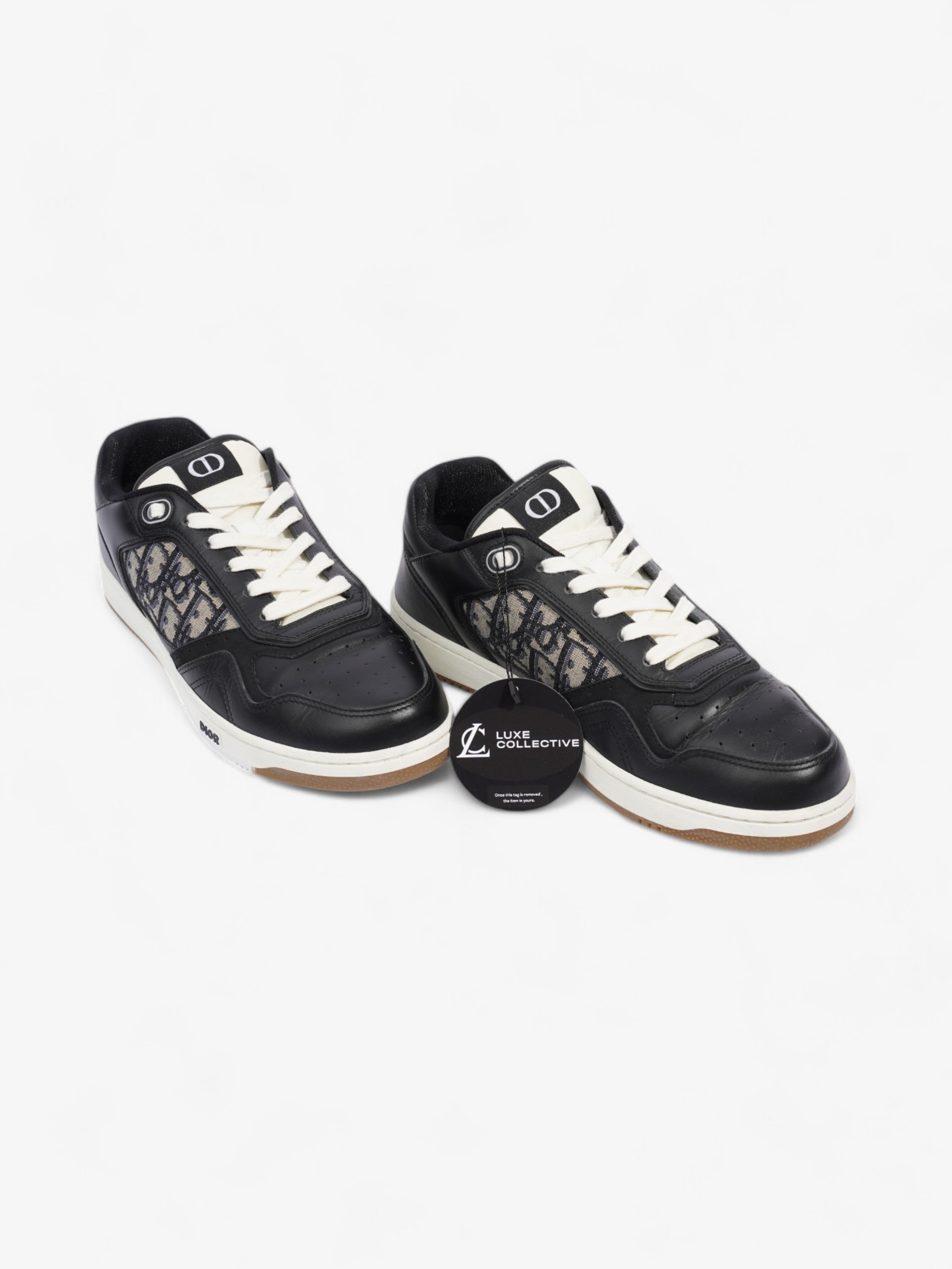 Christian Dior B27 Black / White / Beige Leather EU 42 UK 8