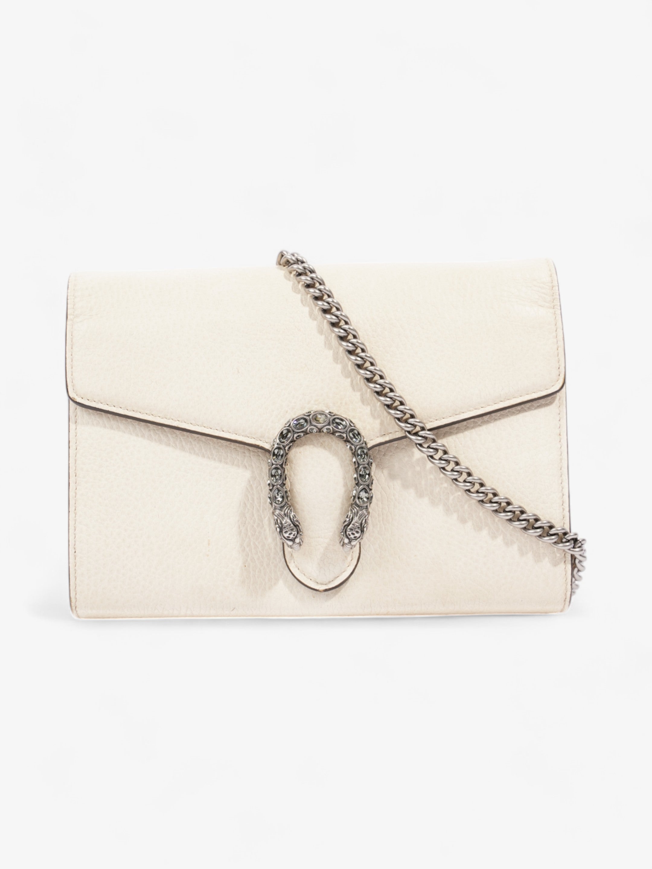 Gucci Dionysus Chain Wallet Cream Leather