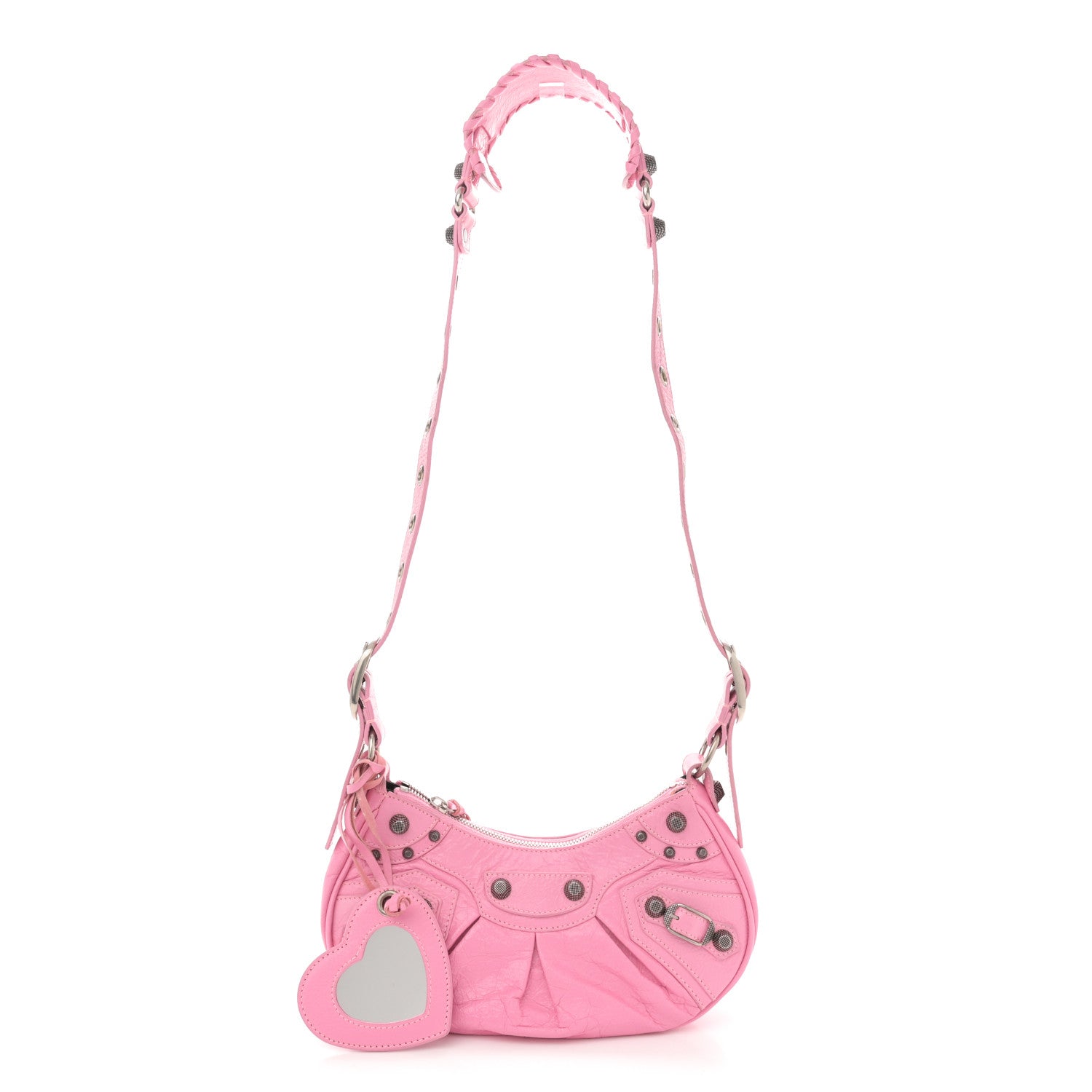 Agneau Arena Le Cagole Shoulder Bag XS Candy Pink