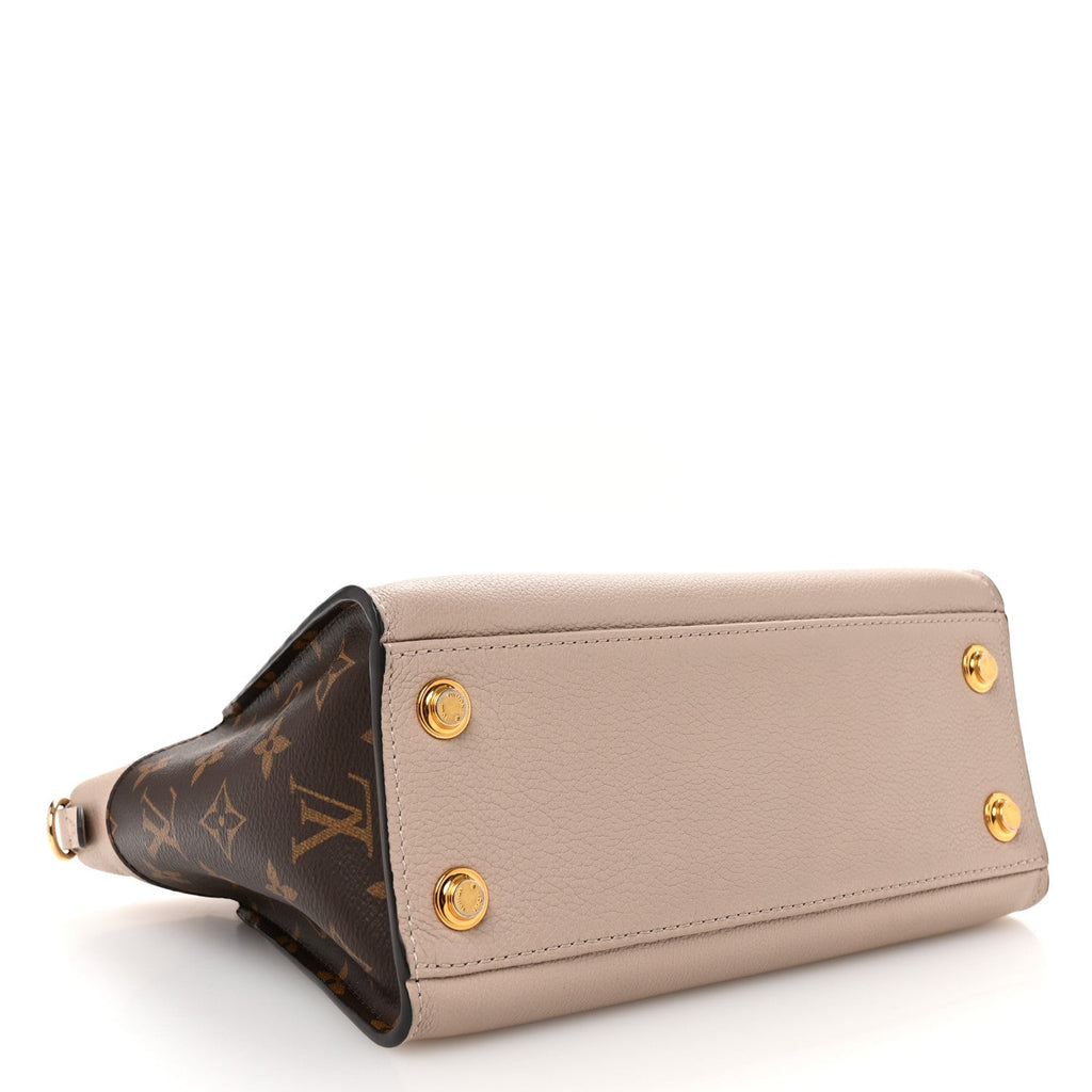 Calfskin Monogram On My Side PM Greige