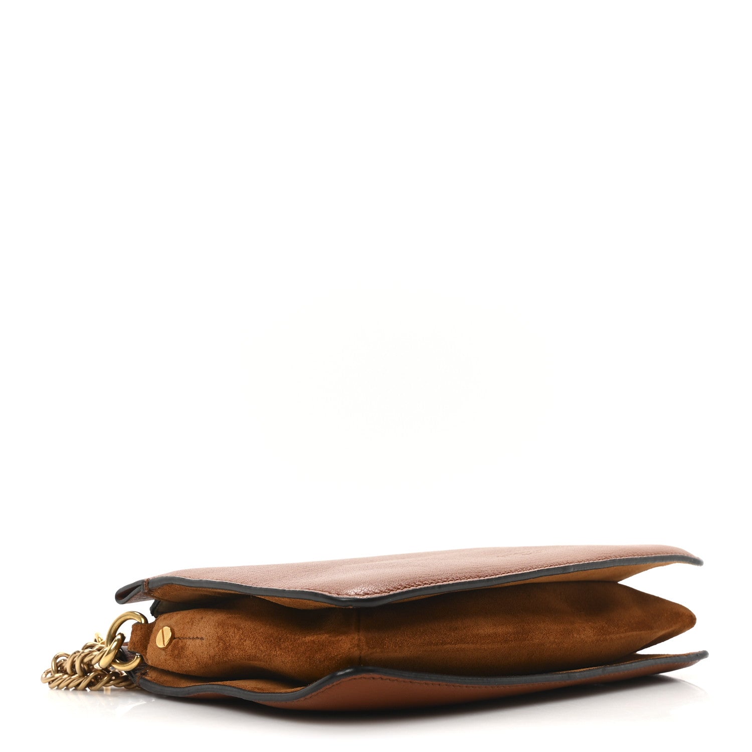 Goatskin Suede Cross 3 Crossbody Bag Chestnut