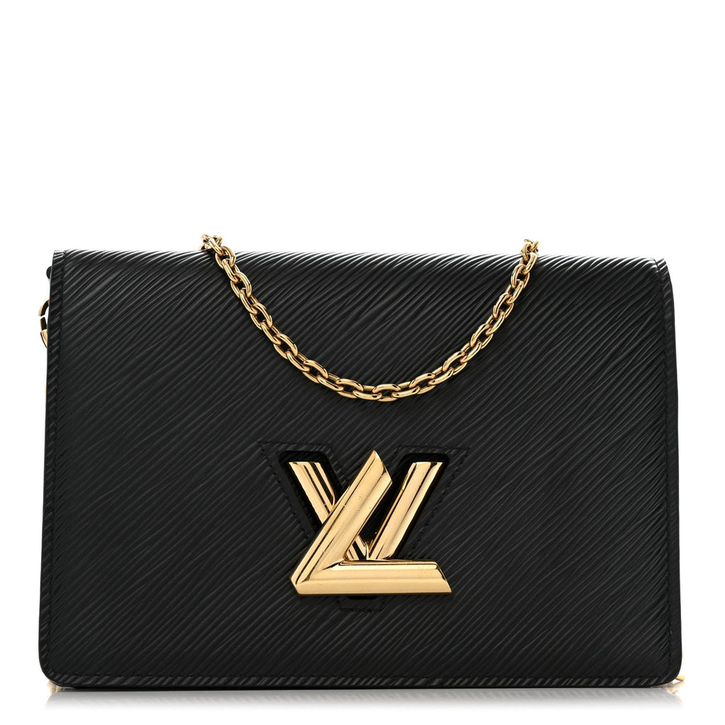 Epi Twist Belt Chain Wallet Black