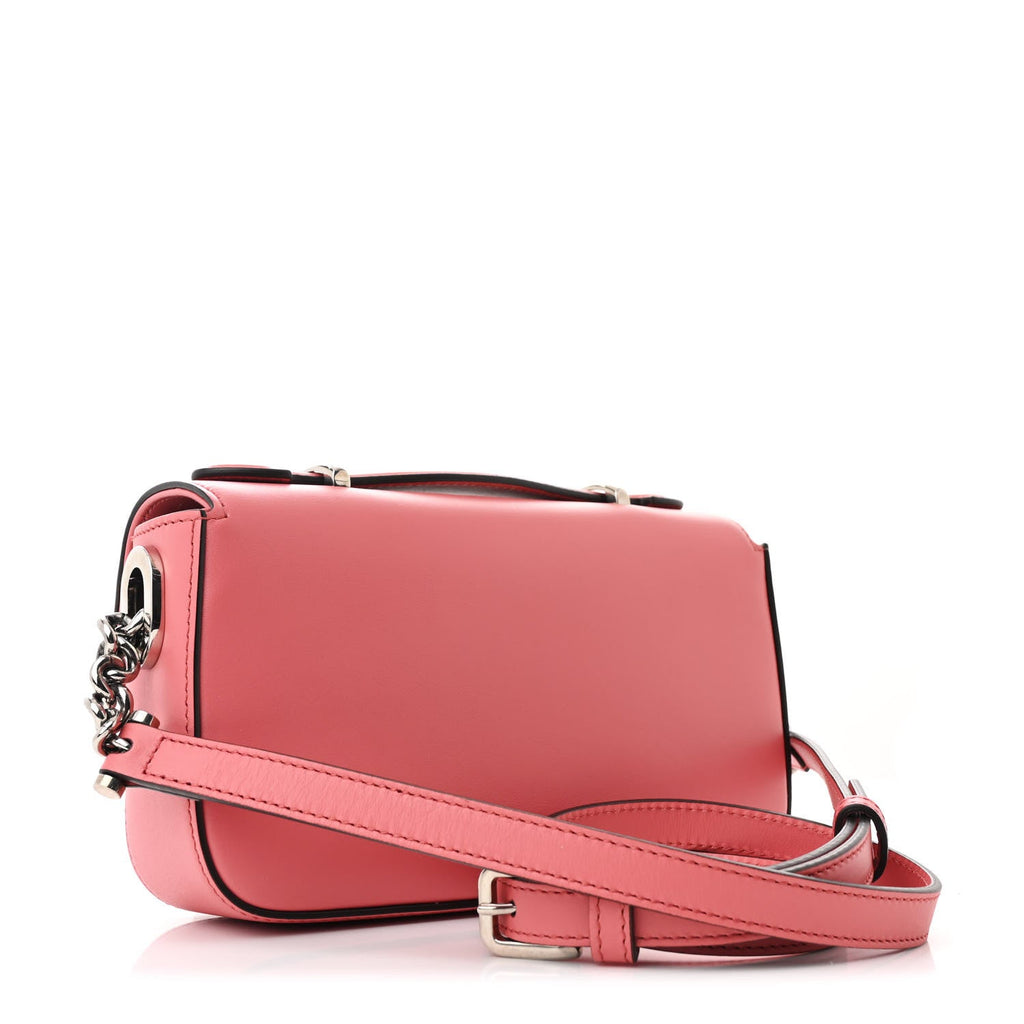 Senna Calfskin Petite GG Top Handle Shoulder Bag Pink