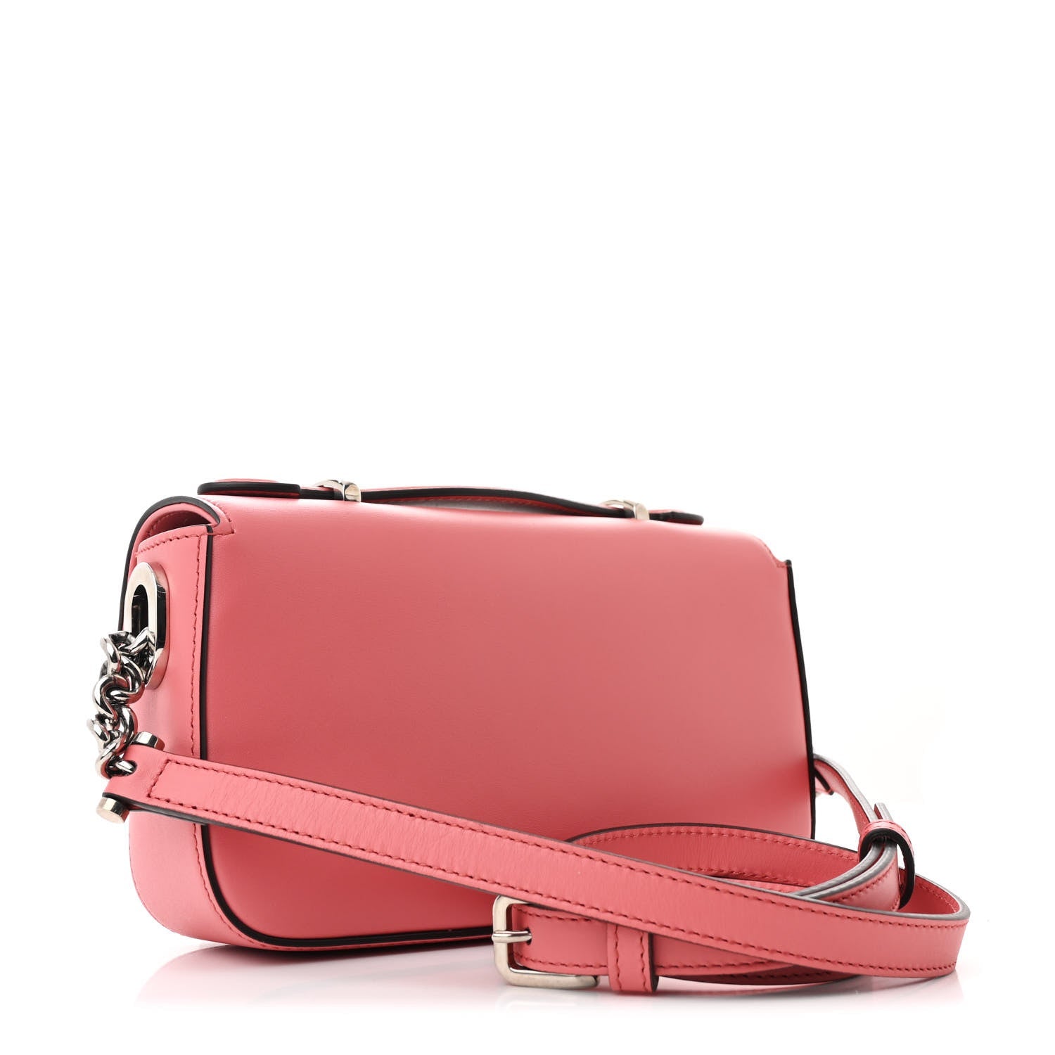 Senna Calfskin Petite GG Top Handle Shoulder Bag Pink