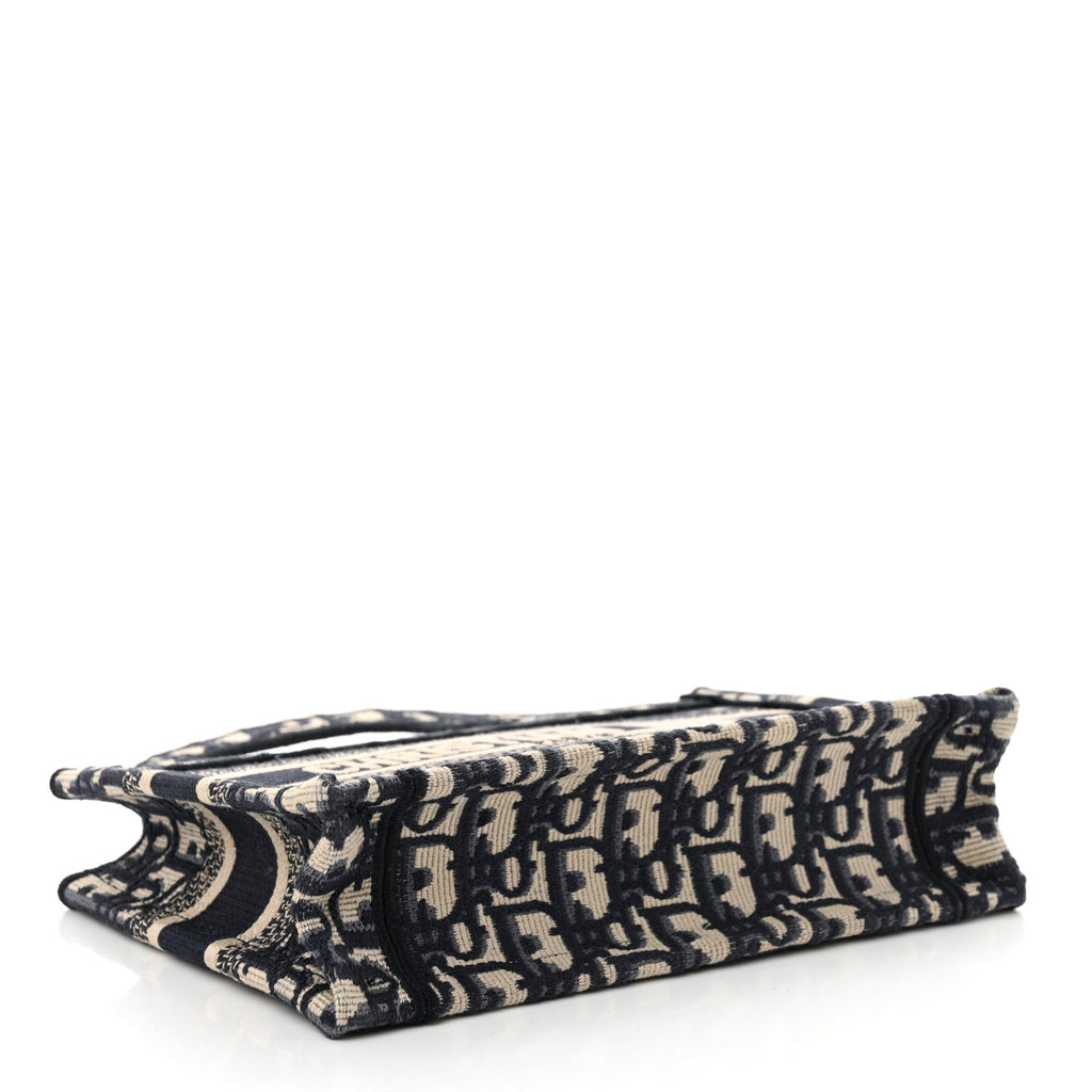 Oblique Mini Book Tote Blue Multicolor