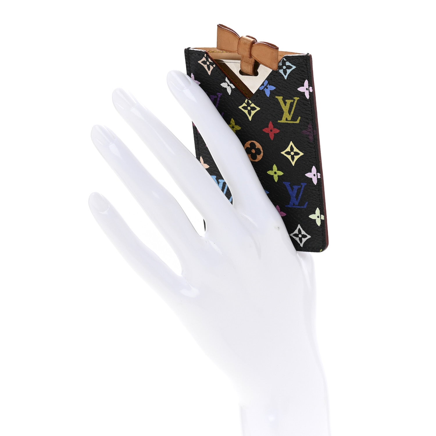 Monogram Multicolor Mirror and Case Pouch Black