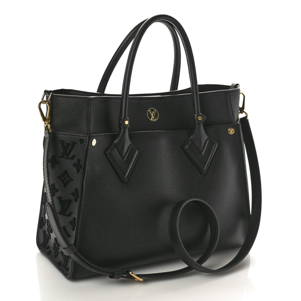 Calfskin Monogram Tufting On My Side Black