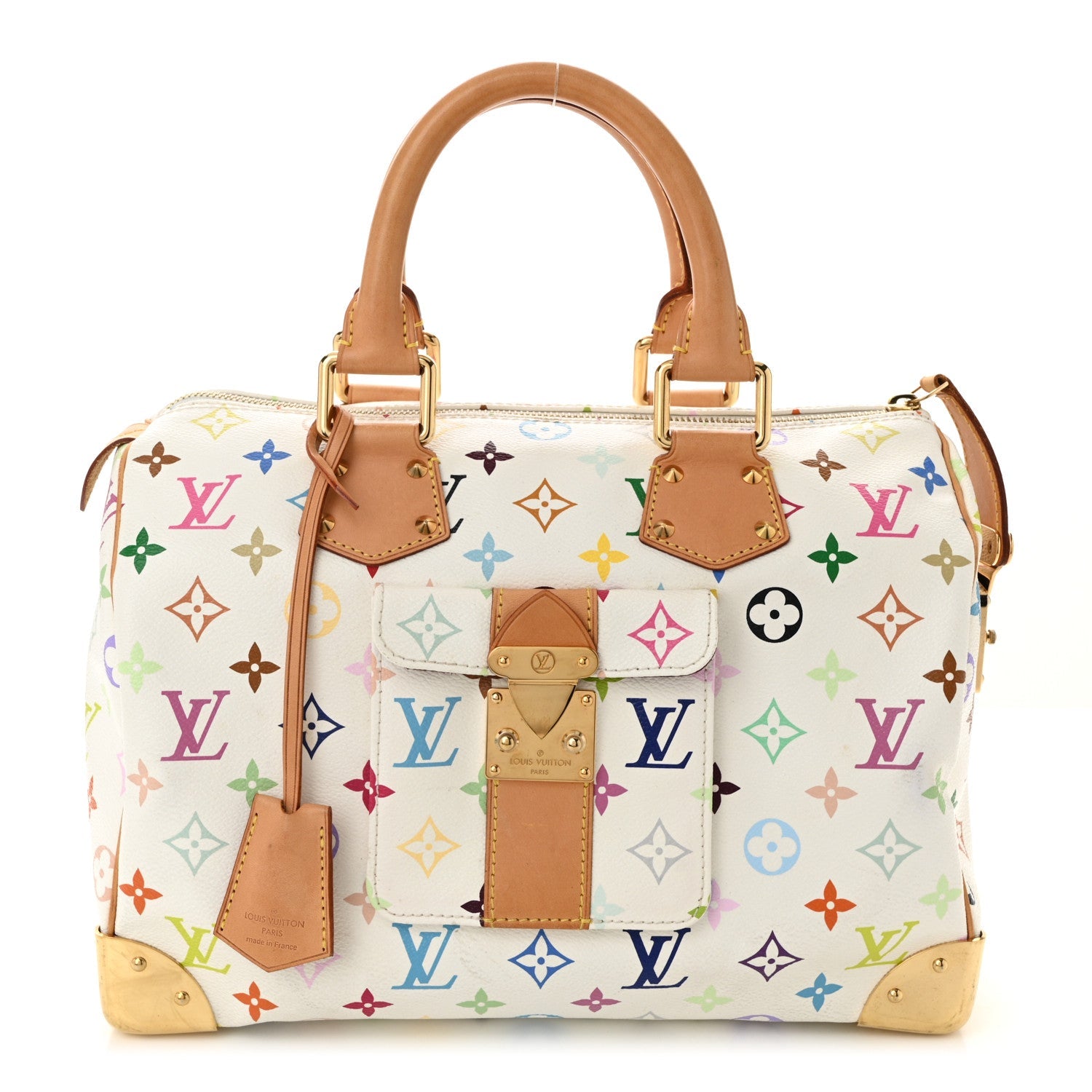 Monogram Multicolor Speedy 30 White
