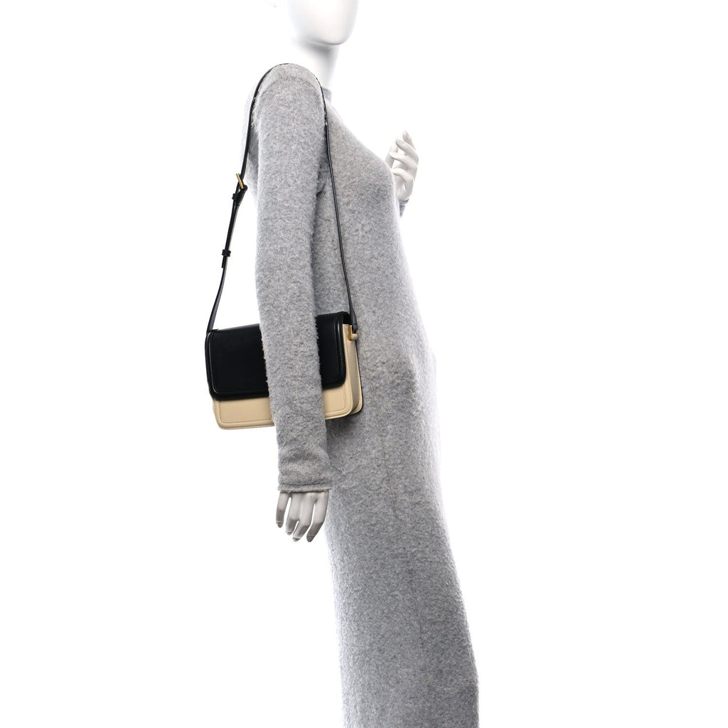 Soft Ultracalfskin Monogram Medium Solferino Satchel Black Burro