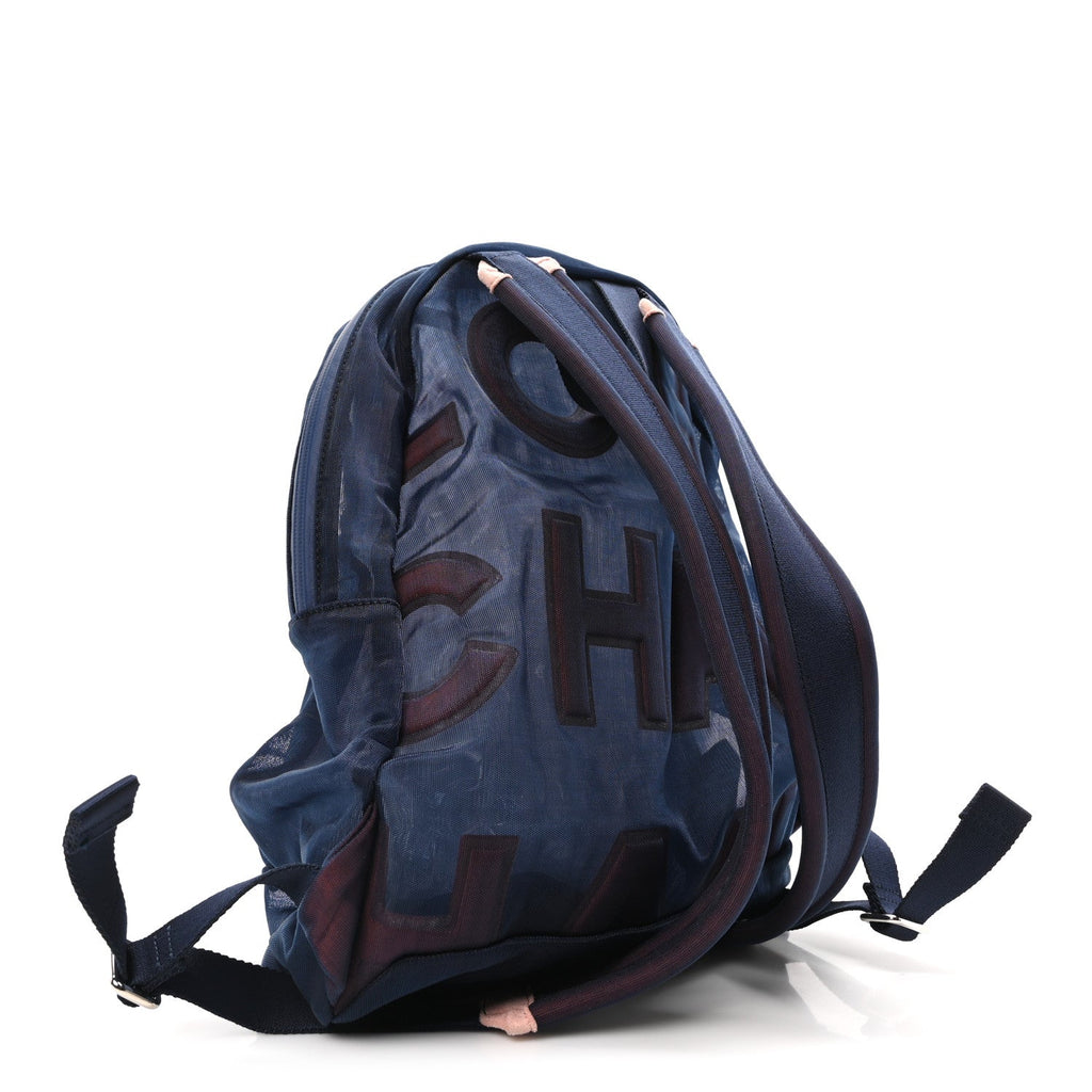 Mesh Small Doudoune Backpack Pink Blue