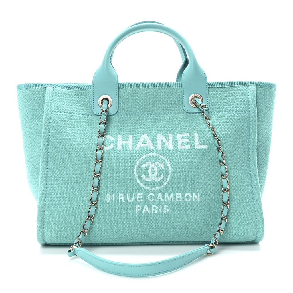 Mixed Fibers Small Deauville Tote Turquoise