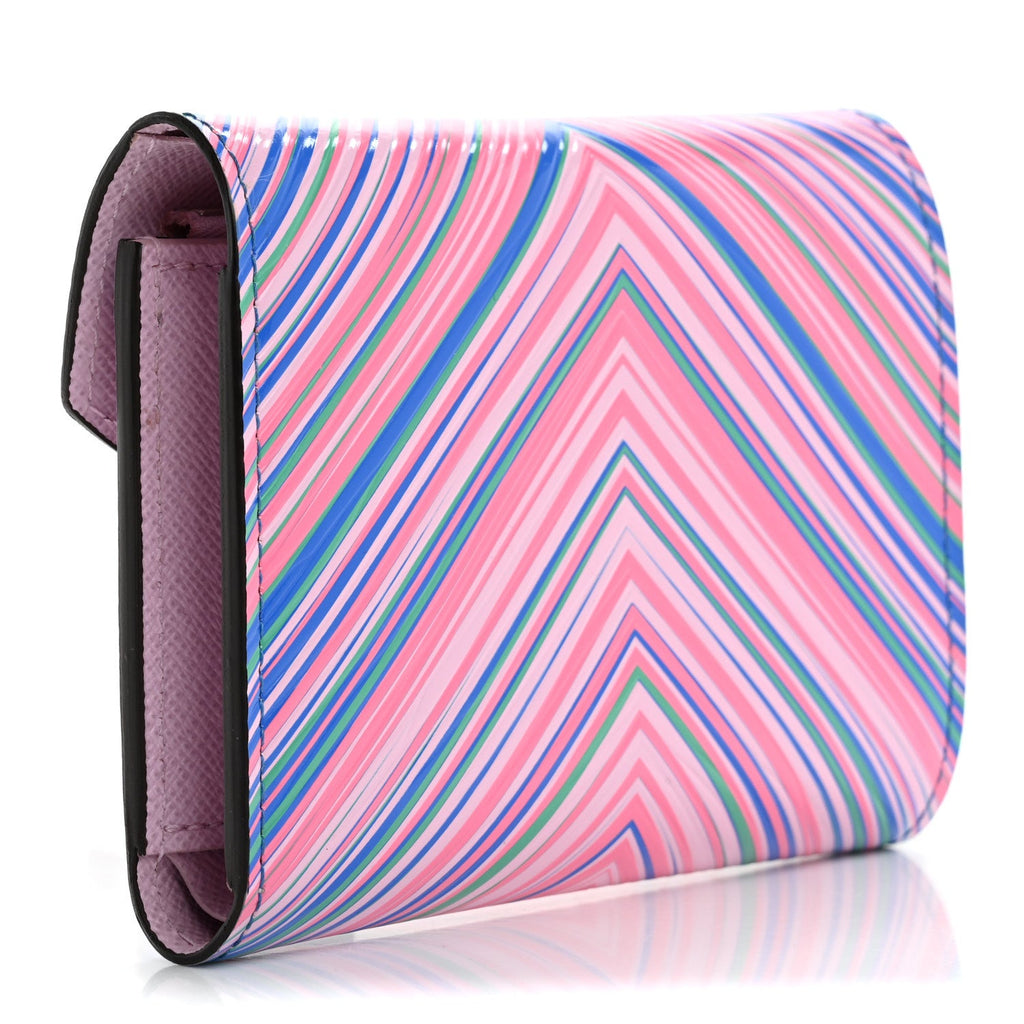 Epi Tropical Victorine Wallet Blue Rose