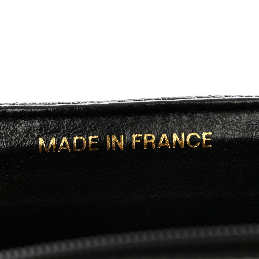 Caviar Quilted Jumbo Square Flap Black