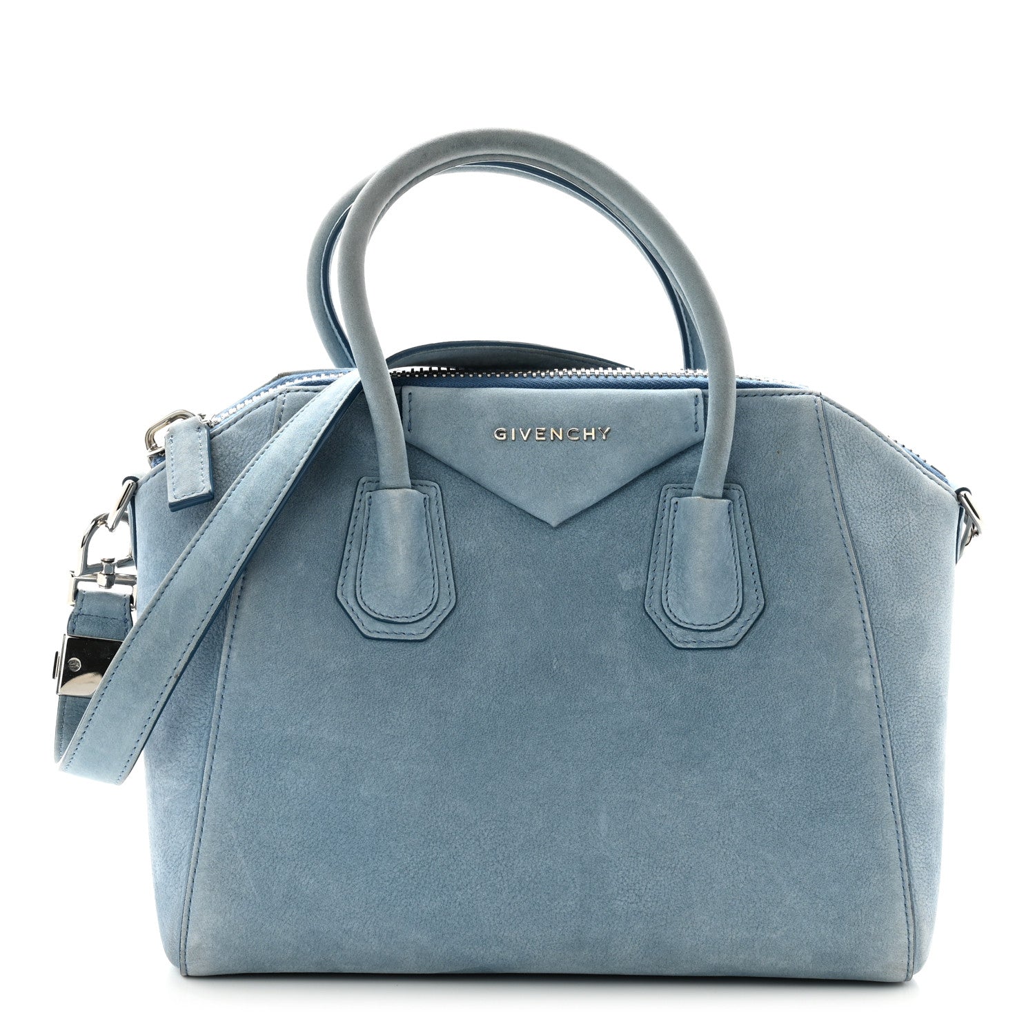 Nubuck Small Antigona Blue