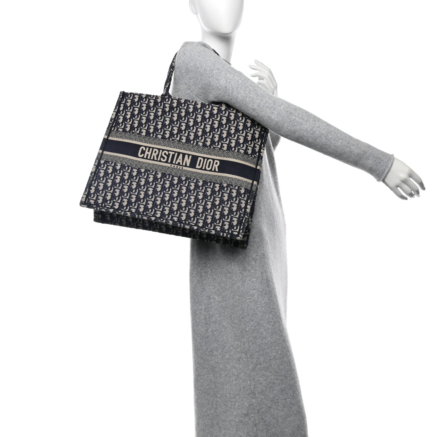 Oblique Large Book Tote Blue Multicolor