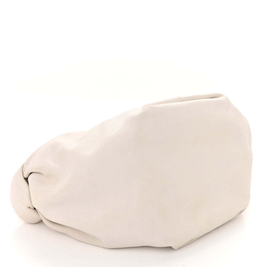 Calfskin Mini Double Knot Bag White