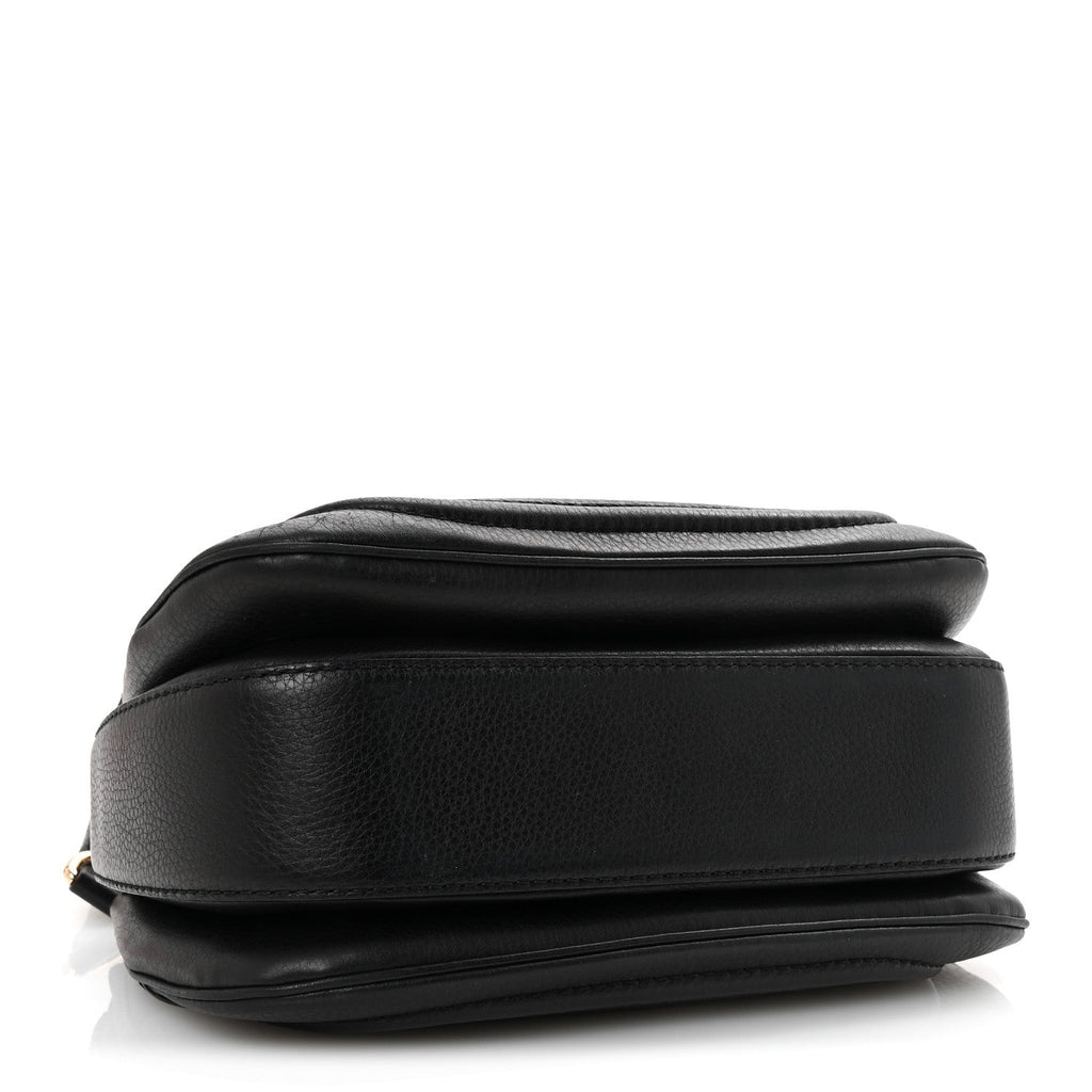 Cellarius Calfskin Medium New Bamboo Top Handle Bag Black