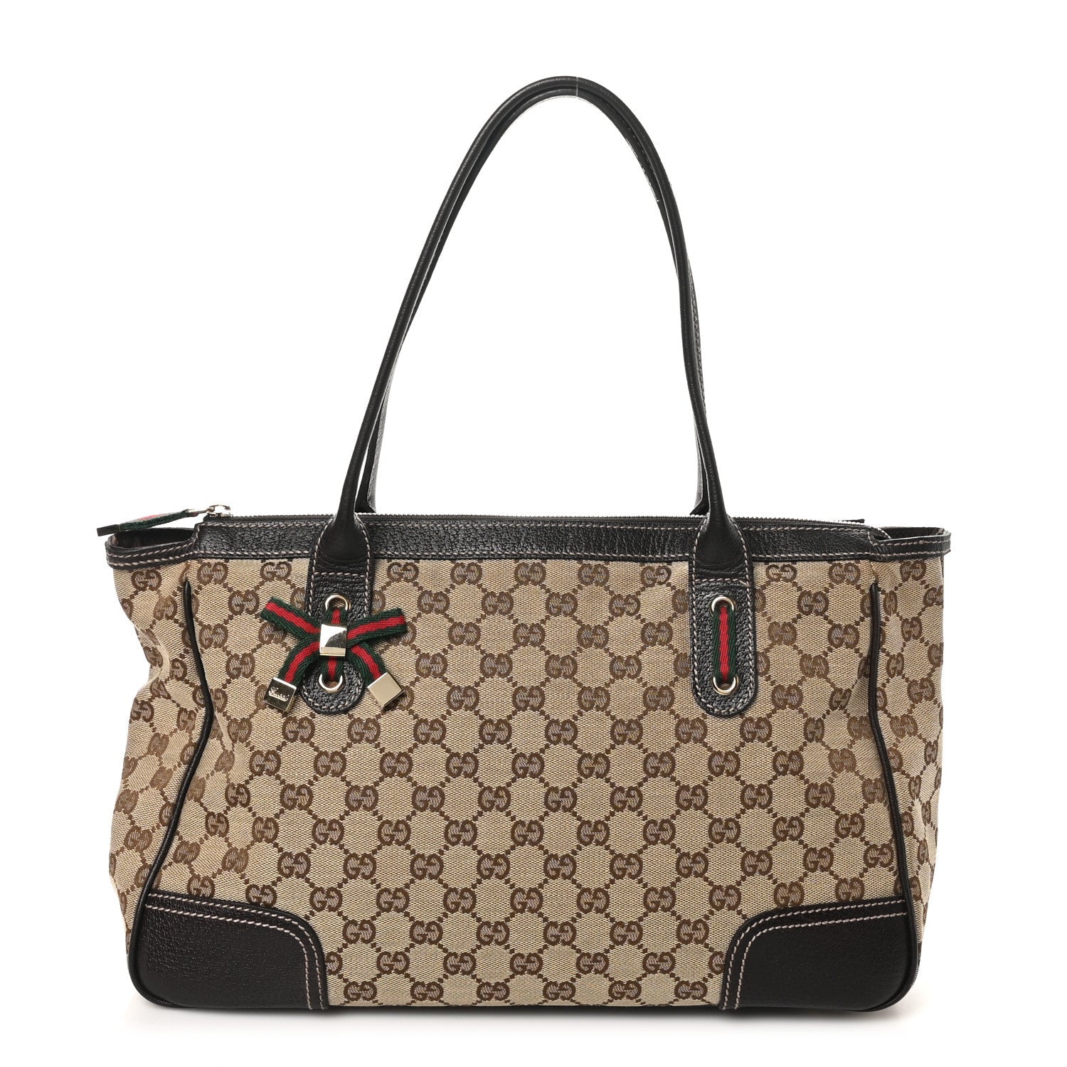 Monogram Medium Princy Tote Dark Brown