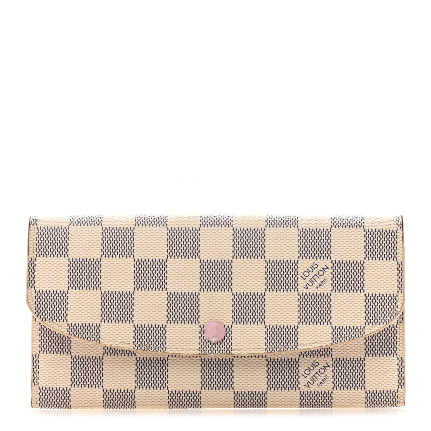 Damier Azur Emilie Wallet Rose Ballerine