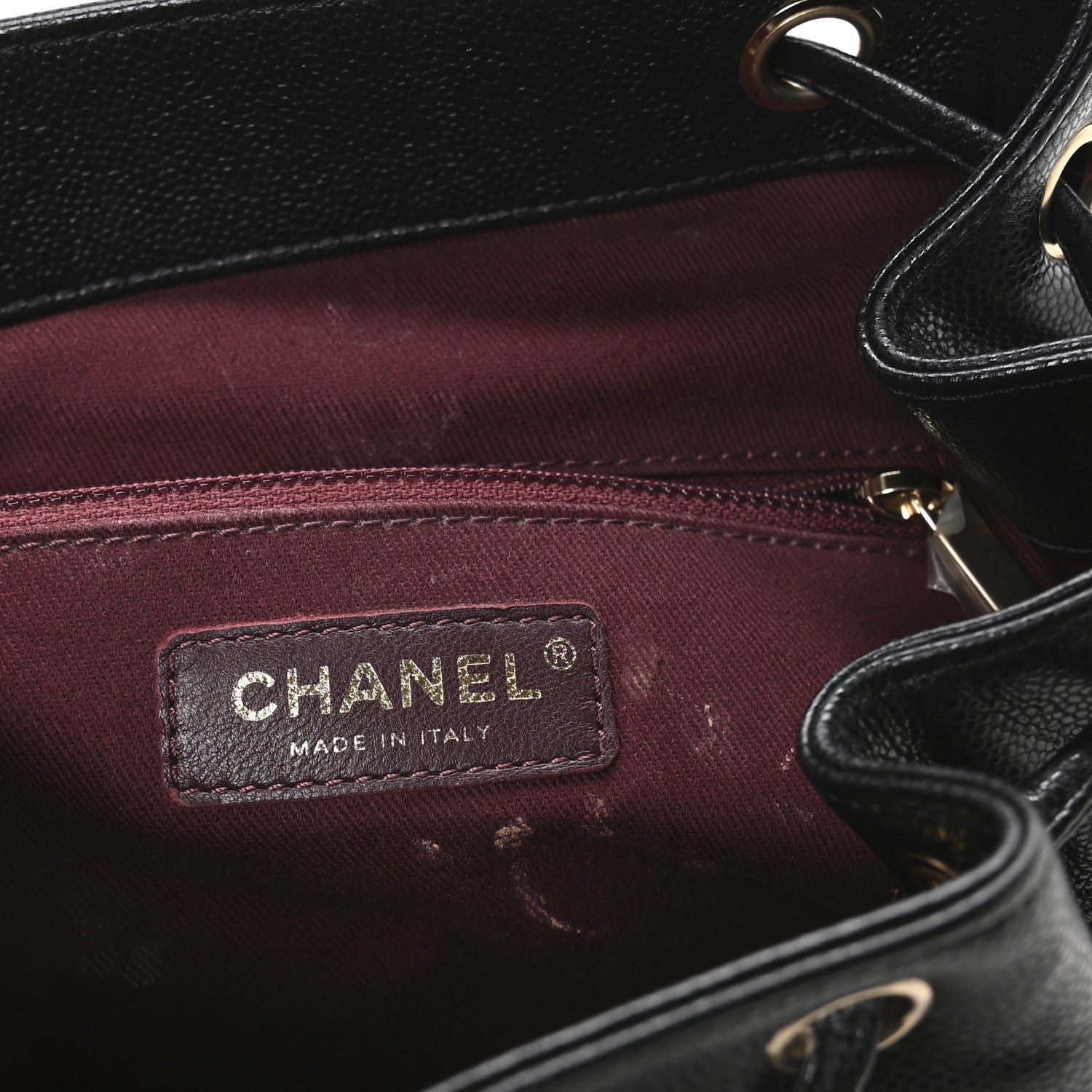 Caviar Quilted Business Affinity Backpack Black