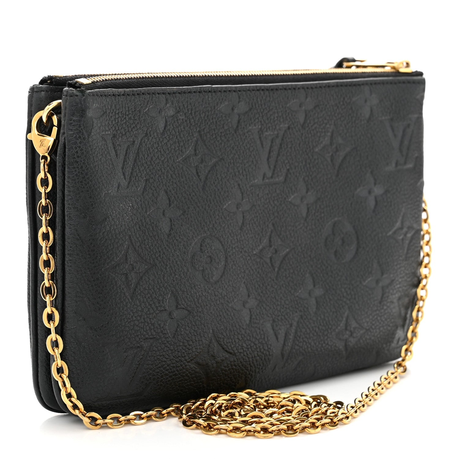 Empreinte Double Zip Pochette Black