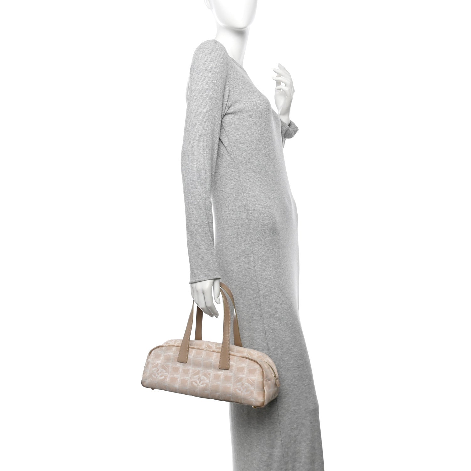 Nylon Travel Bowler Beige
