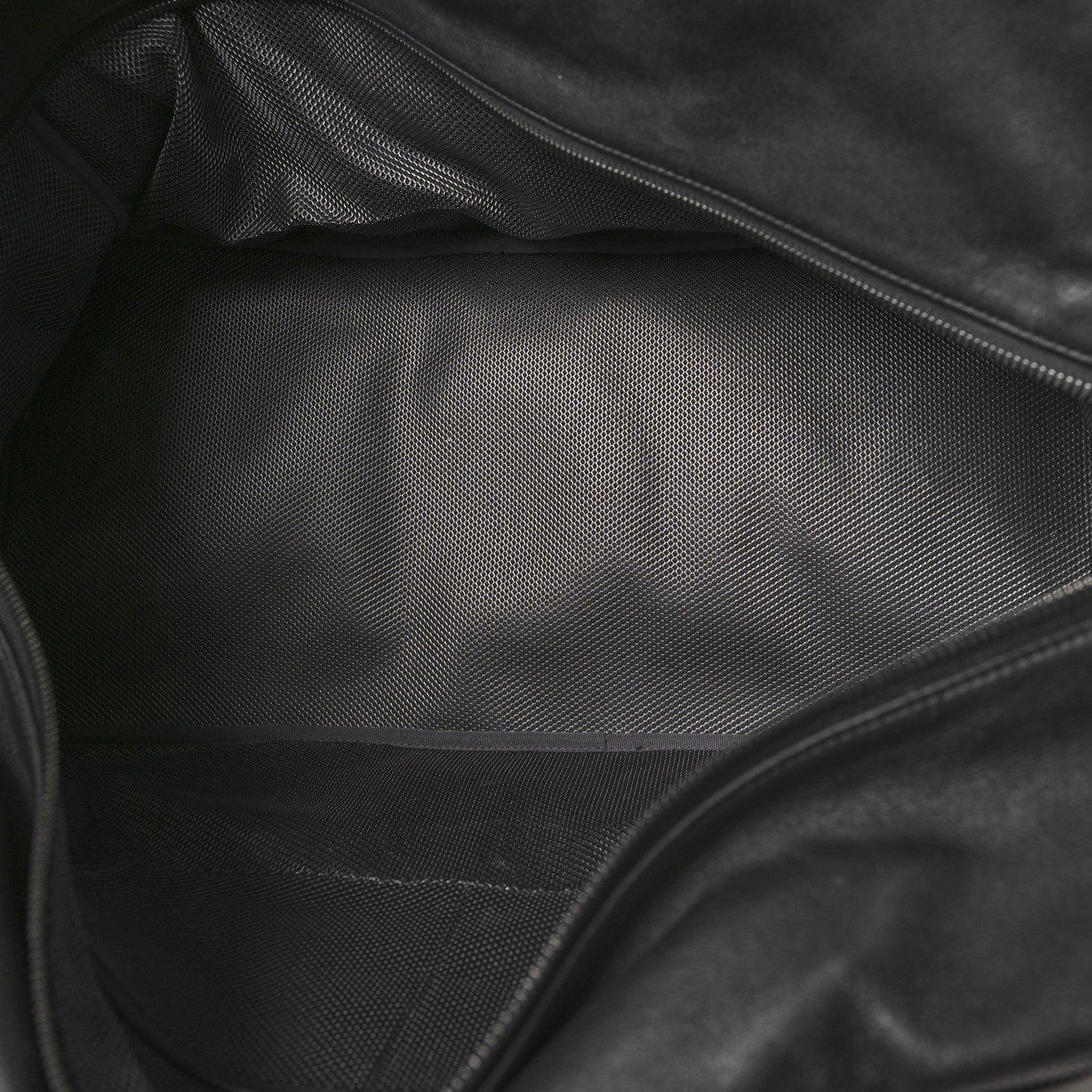 Calfskin Duffle Bag Black Red