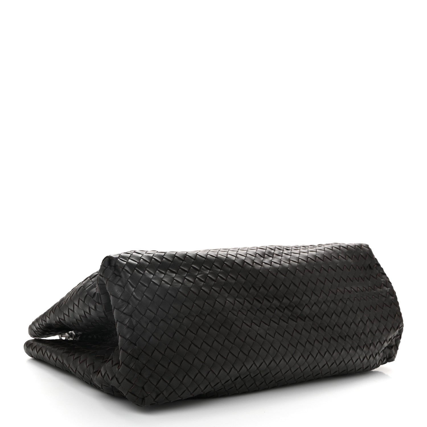 Nappa Intrecciato Large Classic Chain Strap Tote Ebano
