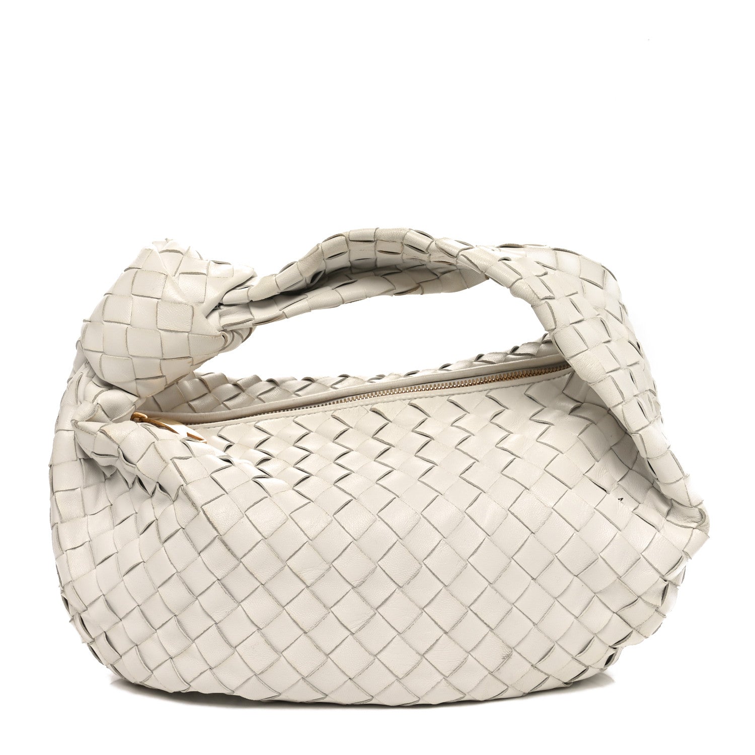 Nappa Intrecciato Teen Jodie Hobo White