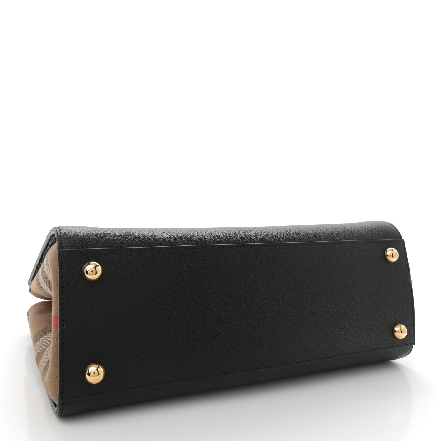 Calfskin Mega Check Small Banwell Tote Black