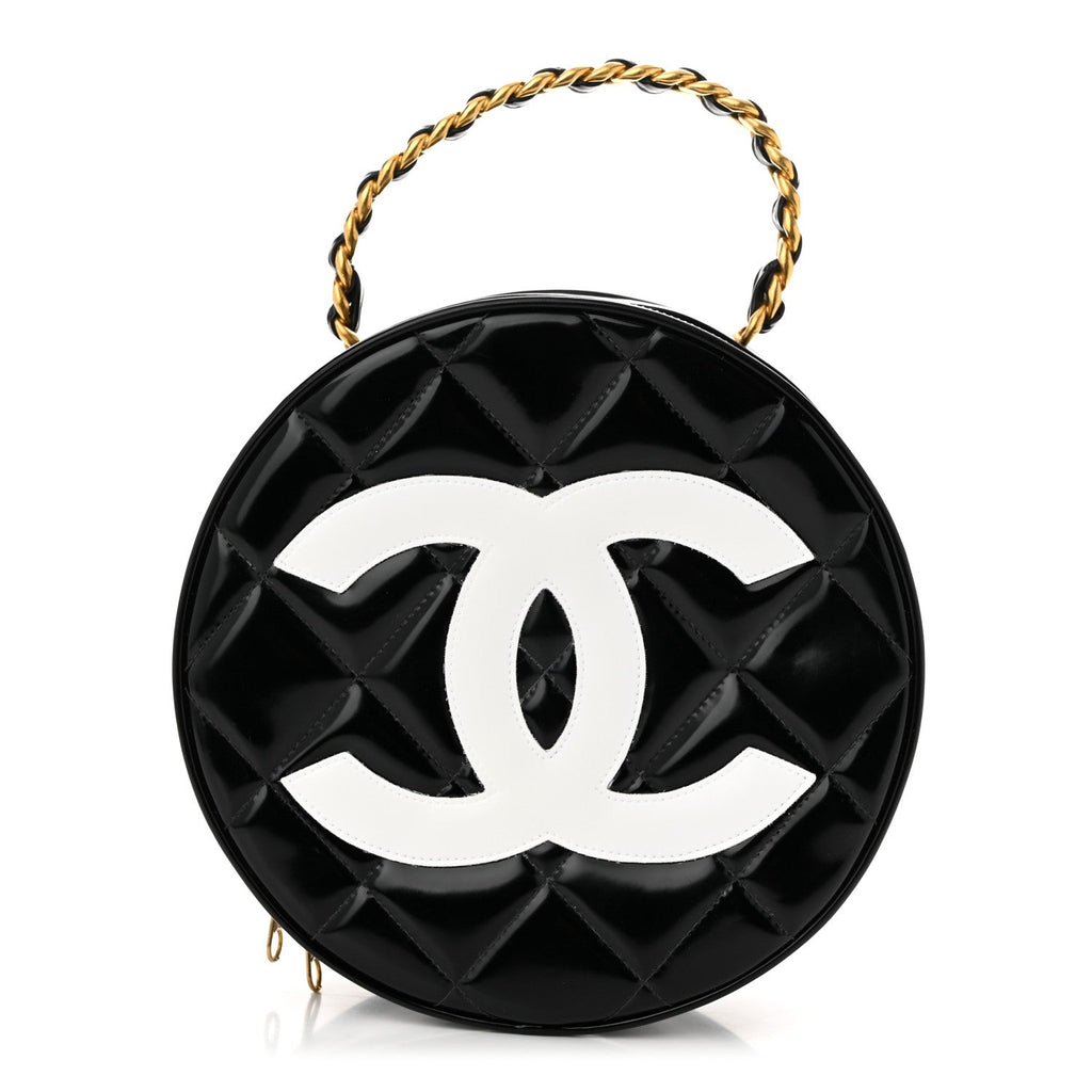 Patent CC Round Vanity Case Black