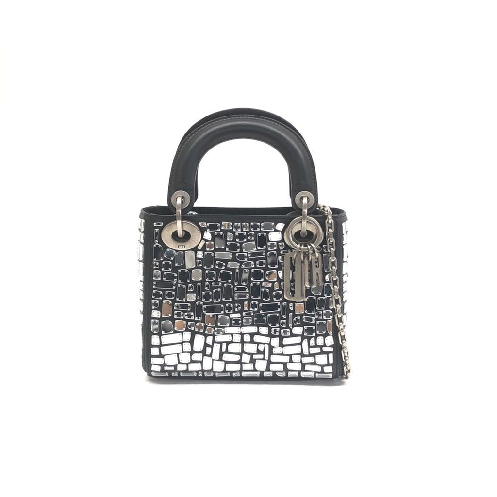 Dior Lady Dior Mosaic Embroidered Smooth Calfskin 2way Bag
