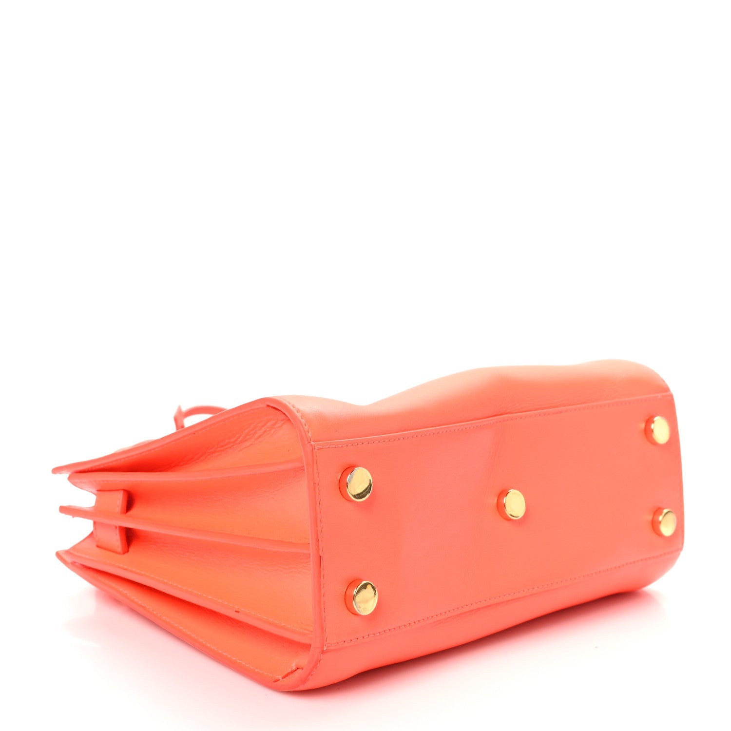 Calfskin Nano Sac De Jour Neon Orange
