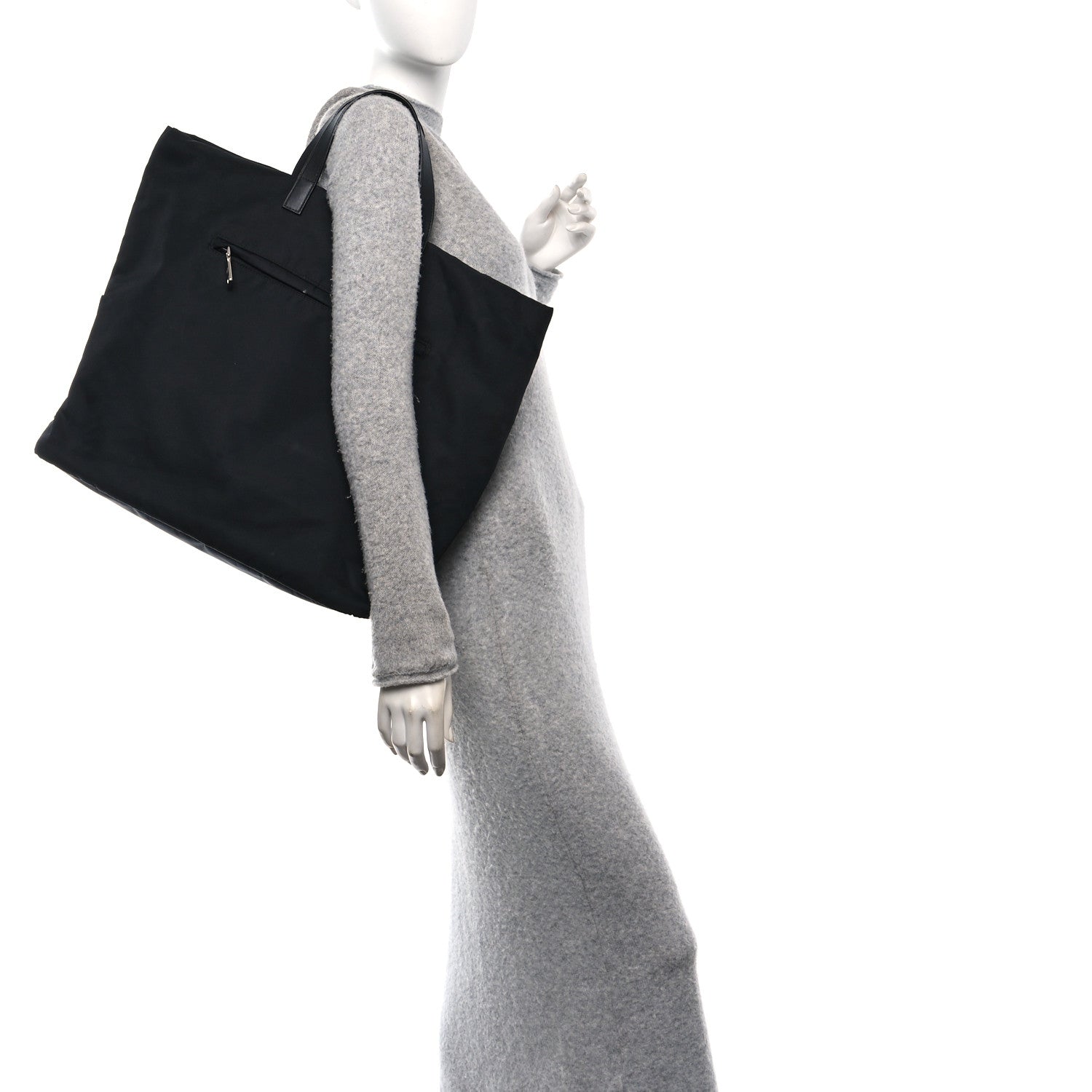 Tessuto Nylon Sport Day Tote Black