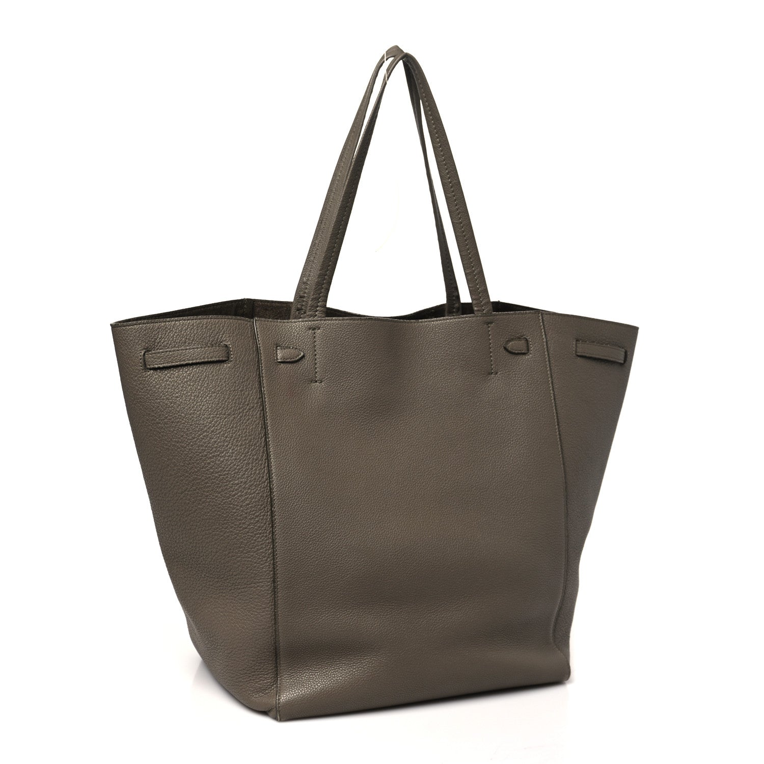 Soft Grained Calfskin Small Belt Cabas Phantom Taupe