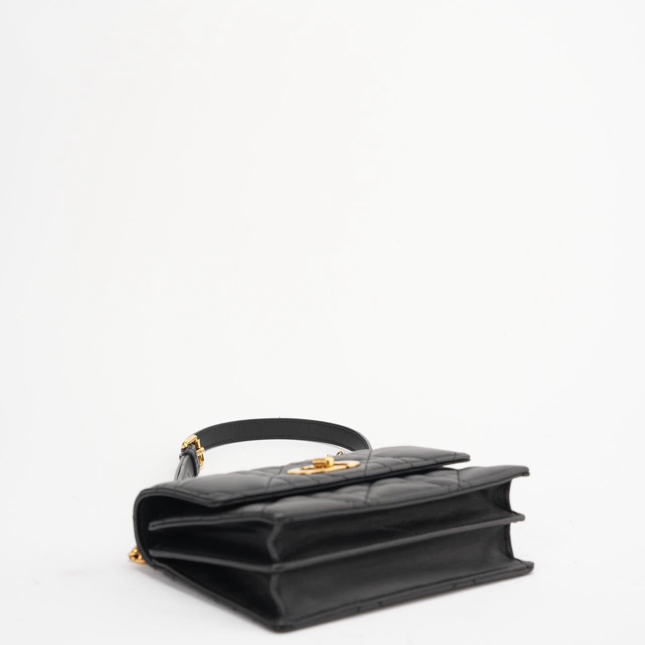Christian Dior Black Mini Miss Caro Bag Lambskin 2023
