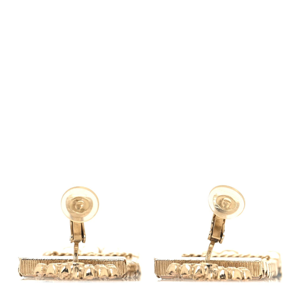 Crystal Skyline CC Drop Clip On Earrings Gold Blue Black Red