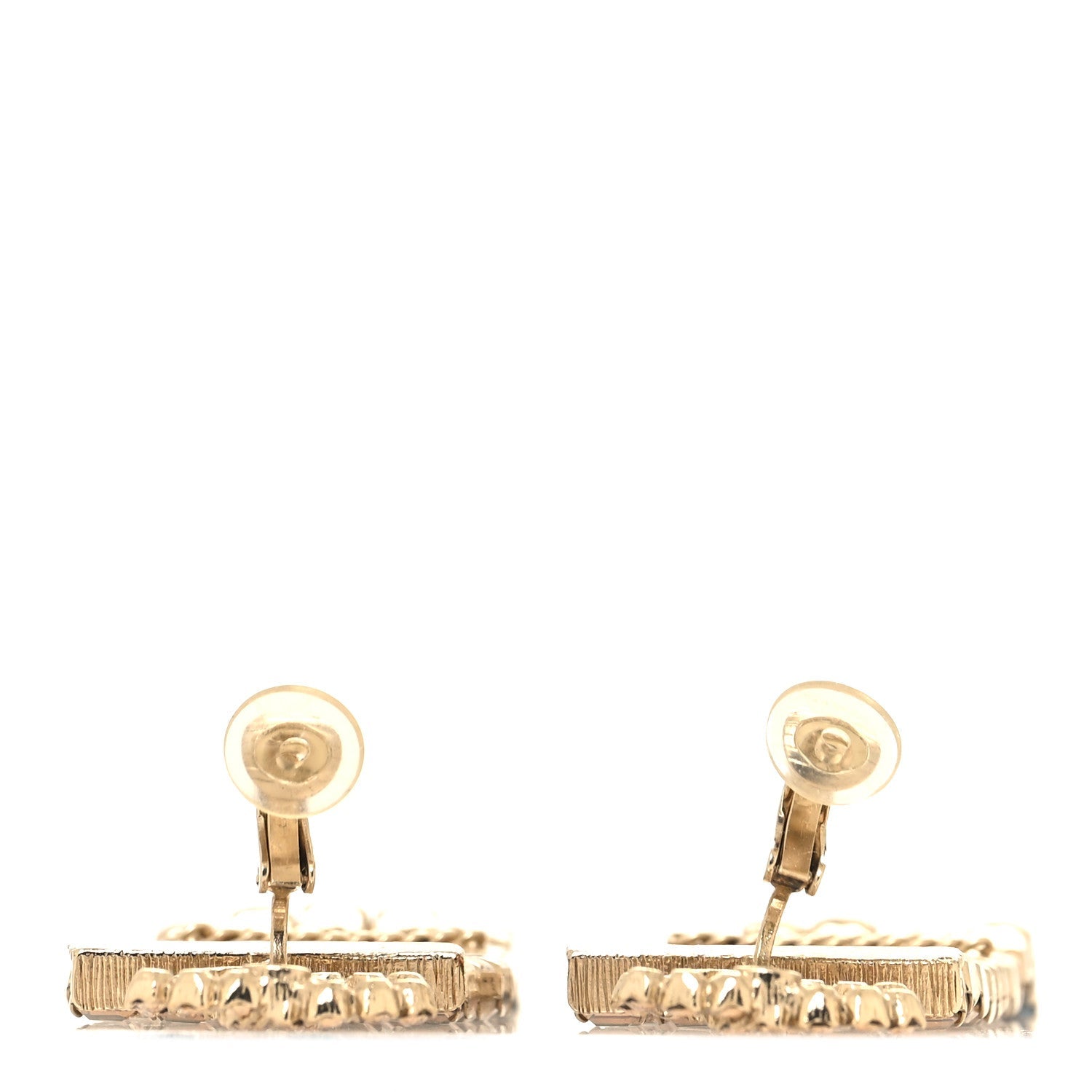 Crystal Skyline CC Drop Clip On Earrings Gold Blue Black Red