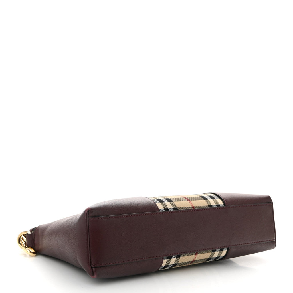 Horseferry Check Small Chichester Crossbody Clutch Bag Burgundy