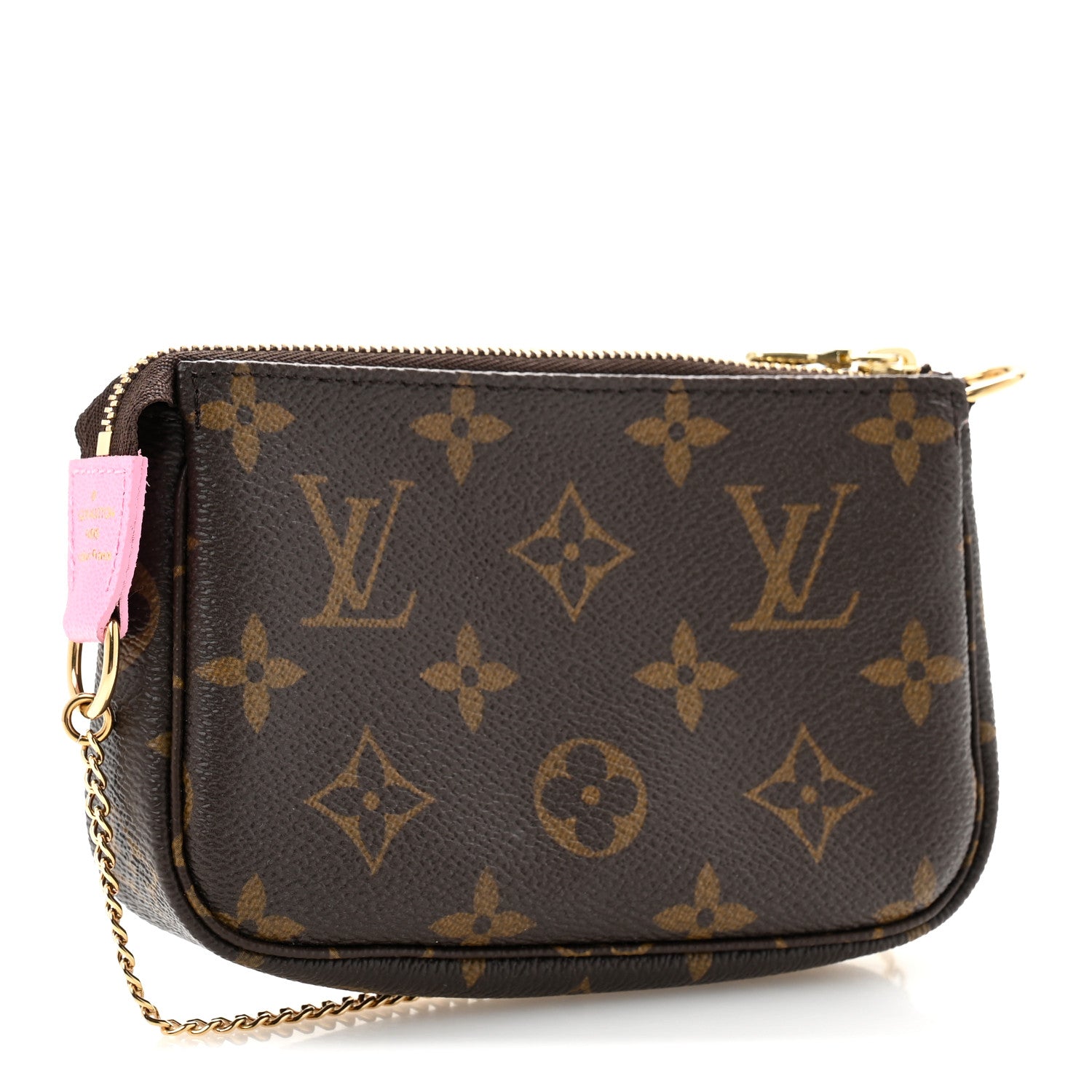 Monogram 2022 Christmas Animation Paris Mini Pochette Accessories Pink
