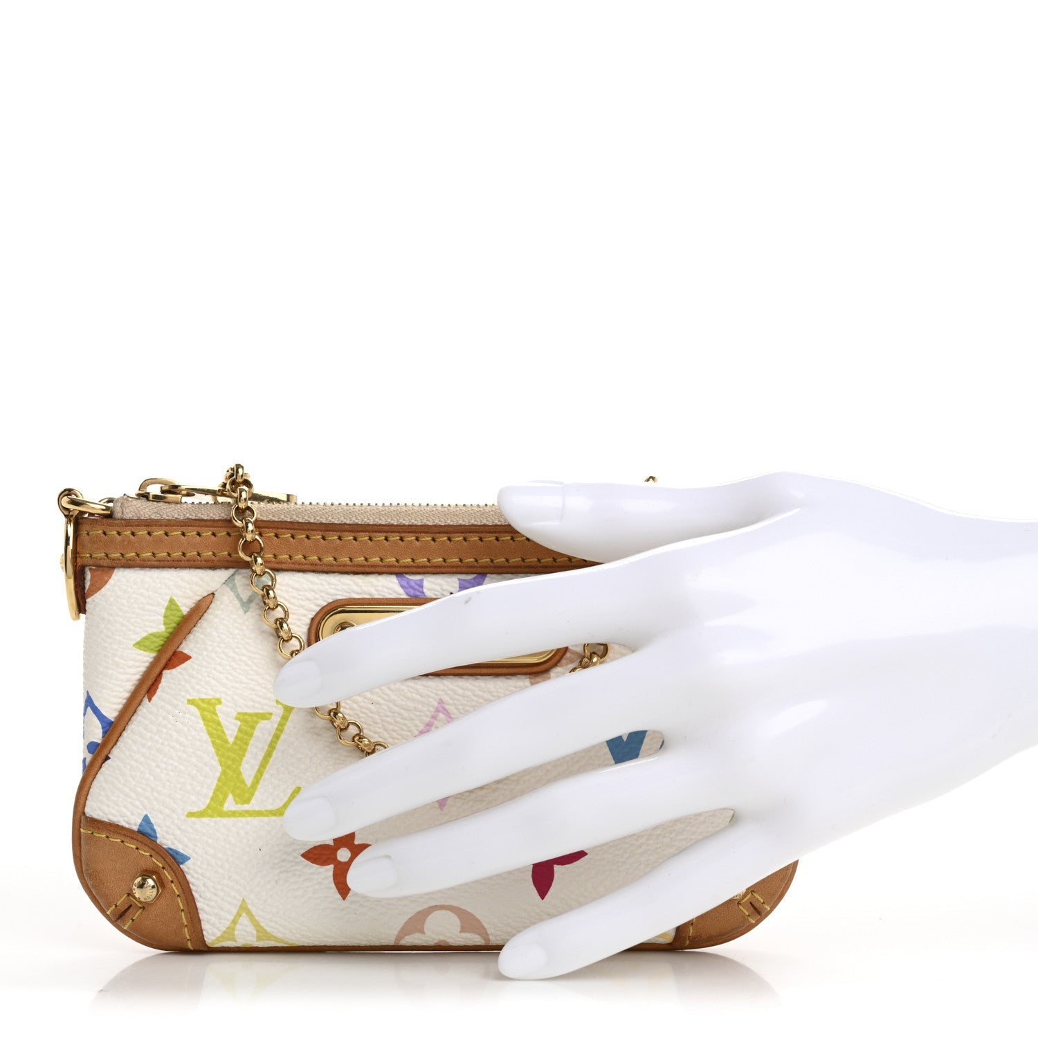 Monogram Multicolor Pochette Milla MM White