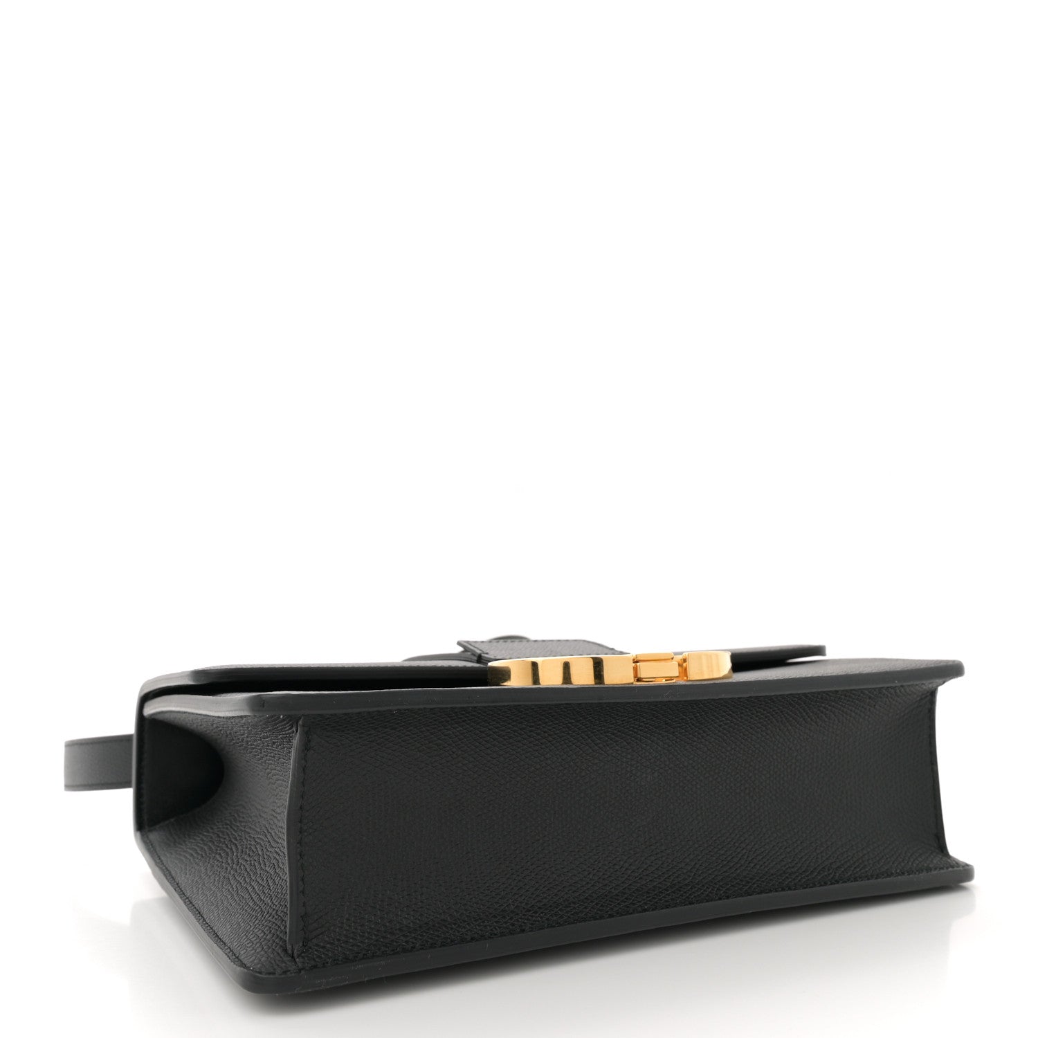 Grained Calfskin 30 Montaigne Flap Bag Black