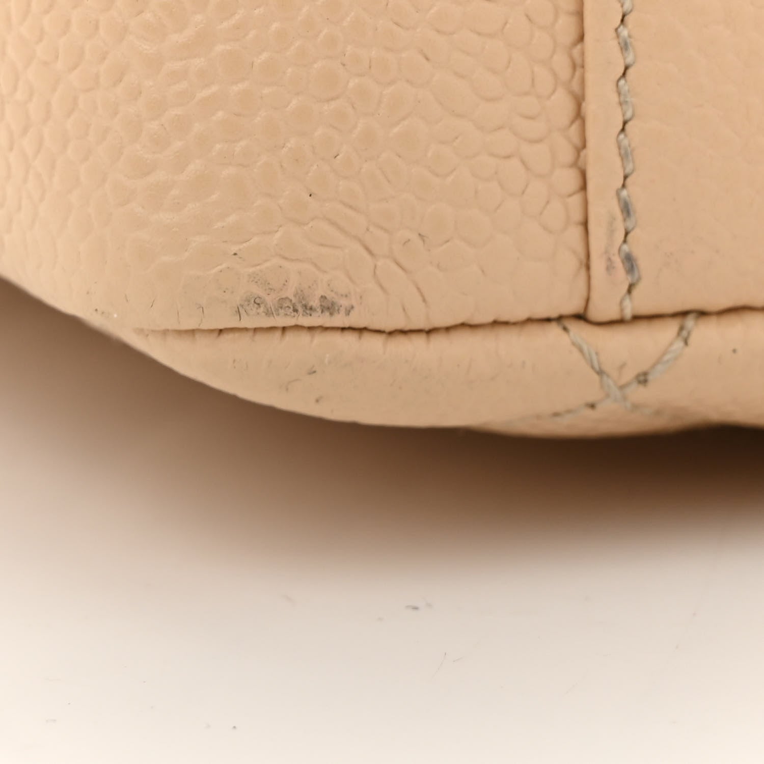 Caviar Quilted Grand Shopping Tote GST Beige