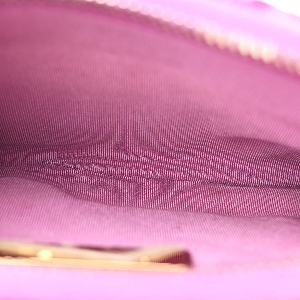 Wool Tweed Giant Logo Waist Bag Magenta