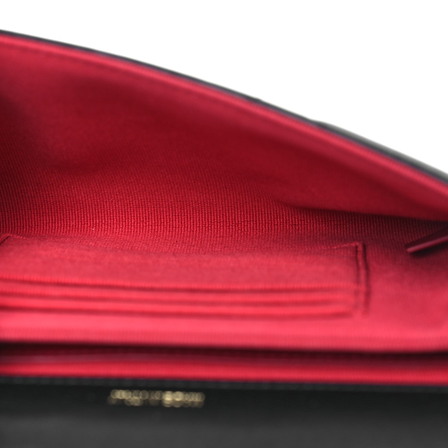 Lambskin Quilted Chanel 19 Flap Clutch Black