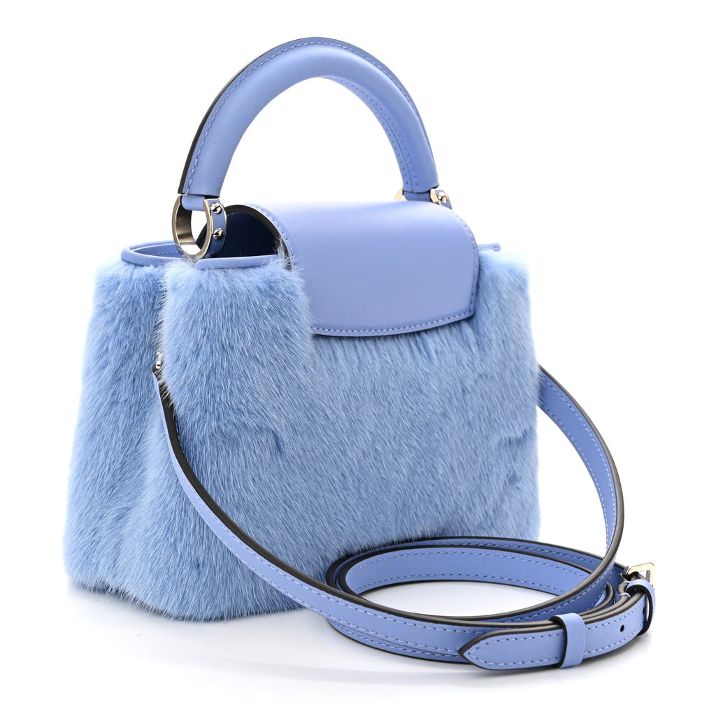 Mink Calfskin Capucines Mini Lilas Purple