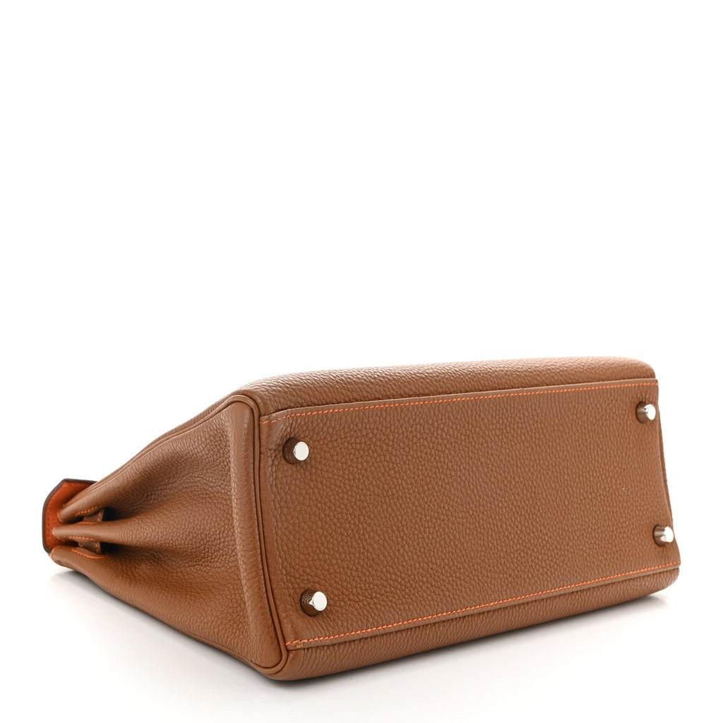 Togo Kelly Retourne 28 Gold Orange