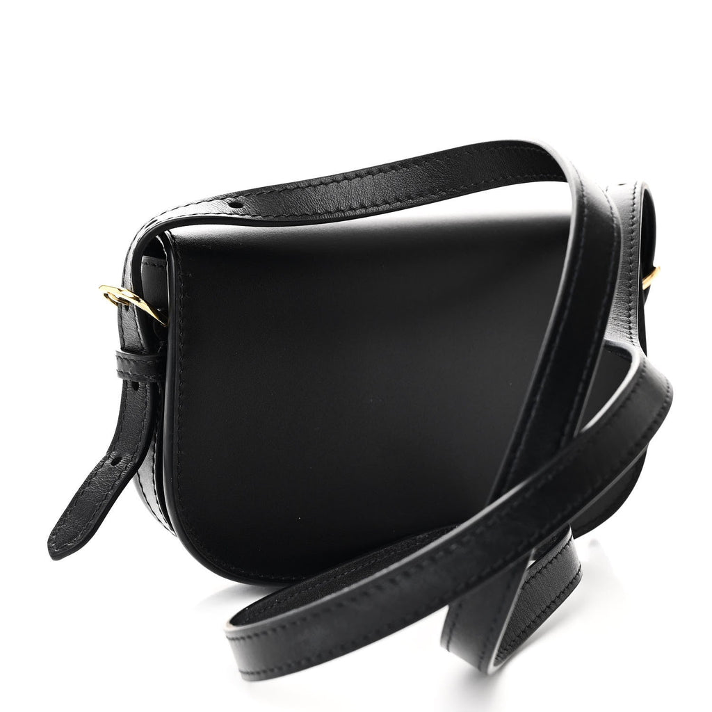 Box Calfskin Mini Bobby Bag Black