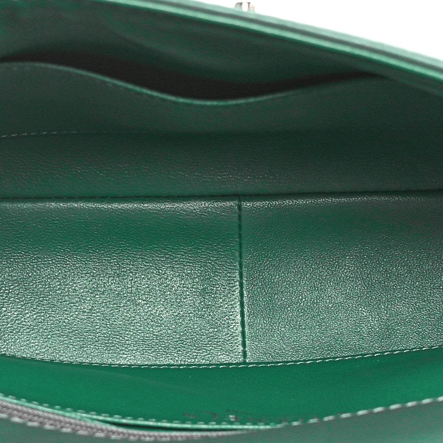Calfskin Quilted Medium Rock My Shoulder Flap Green