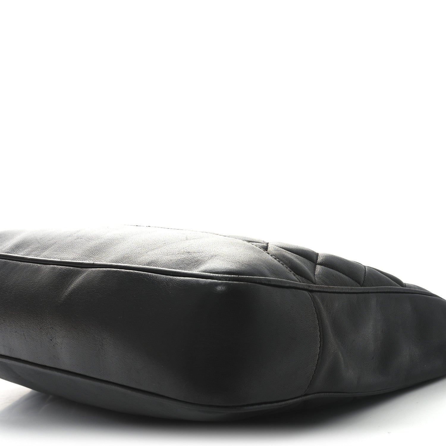Lambskin Quilted Shoulder Bag Black